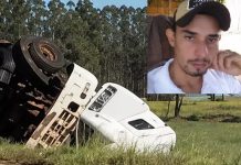 Motorista de Naviraí morre após tombamento de carreta na rodovia MS-164, em Ponta Porã