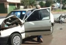 Motorista sem CNH atinge motociclista e deixa homem gravemente ferido em Eldorado