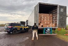 Meio milhão de maços de cigarro são apreendidos pela PRF em Maracaju e Itaquiraí
