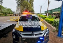 Mulher é presa com 15 quilos de haxixe em van na MS-156, entre Amambai e Caarapó