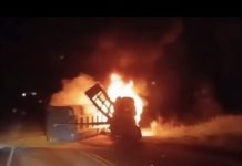 Acidente entre carreta e Spin deixa ao menos cinco mortos próximo à Ponte do Rio Iguatemi