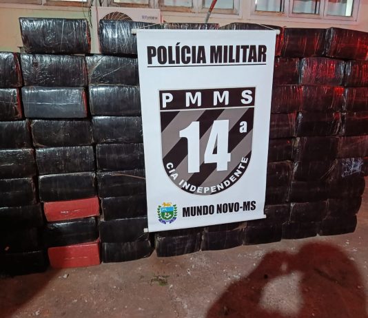 Denúncia anônima leva PM a apreender mais de 1,6 tonelada de maconha em Mundo Novo no bairro Vila Nova