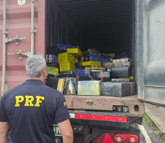 PRF apreendeu mais de 6 toneladas de maconha em caminhão na BR-163 em Guaíra