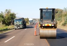 BR-163 em Itaquiraí tem desvio temporário nesta terça-feira por obras da Motiva Pantanal