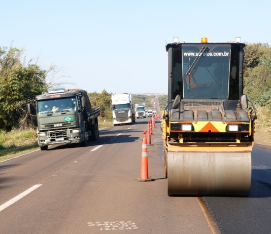 BR-163 em Itaquiraí tem desvio temporário nesta terça-feira por obras da Motiva Pantanal