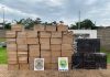 Polícia Federal apreendeu 25 mil pacotes de cigarro contrabandeado em casa abandonada na região de Porto Mendes