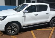 Hilux furtada em Toledo é recuperada em Guaíra pela Guarda Municipal