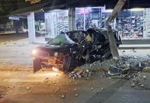 Amambai – Jovem morre ao bater o carro em poste de energia elétrica