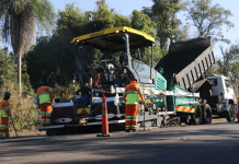 Obras na BR-163 mantêm sistema de pare-e-siga em Eldorado entre os kms 65 e 66