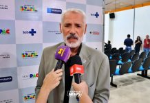 Representante do Ministério da Saúde visita carreta de exames de imagem em Iguatemi