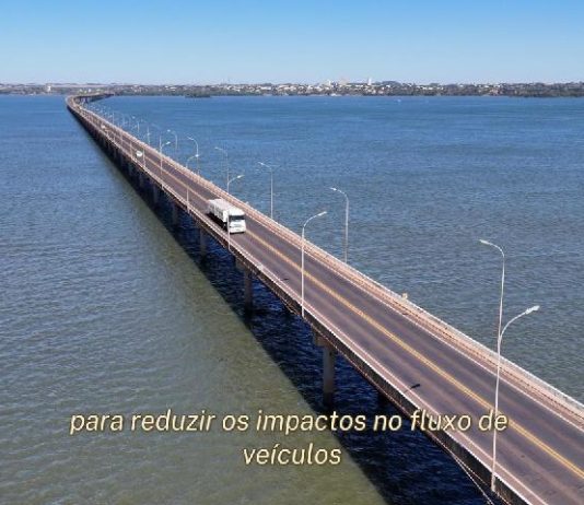 Obras na Ponte Ayrton Senna estão suspensas e devem ser retomadas na terça-feira (22)