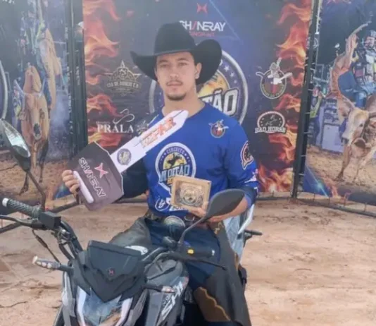 Peão de Amambai vence grande rodeio em touros no Mato Grosso