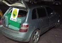 Três homens são presos com carro carregado de maconha na BR-163 em Guaíra