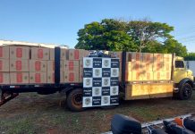 Polícia Civil apreende caminhão com cerca de 160 mil maços de cigarros contrabandeados em Eldorado