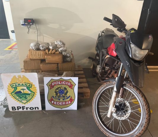BPFRON e NEPOM/PF apreendem mais de 150 quilos de maconha em Guaíra