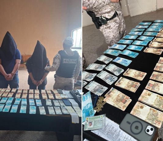 Brasileiros são detidos com R$ 44,9 mil em notas falsificadas em Salto del Guairá no Paraguai