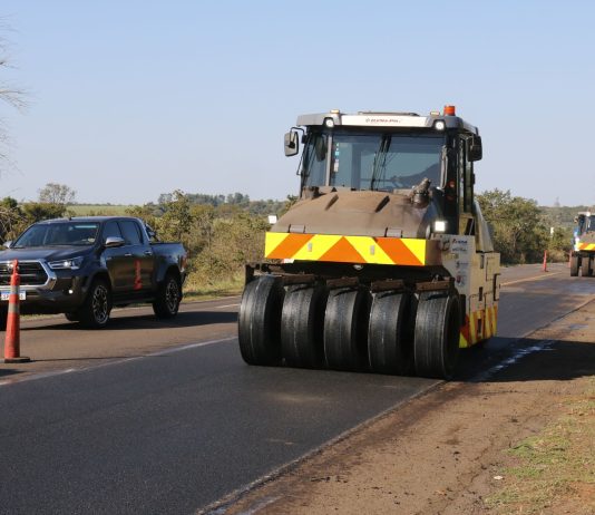 BR-163/MS tem trecho em obras com sistema de pare-e-siga no km 25 em Mundo Novo nesta terça-feira