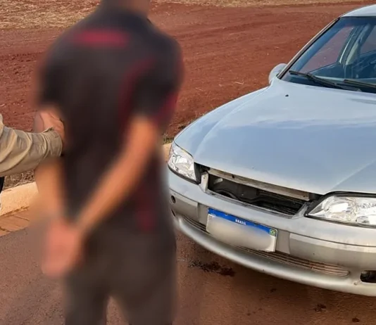 Homem é preso em Guaíra com carro furtado em Palotina