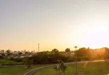 Calorão de 44°C antecede tempestades com granizo em MS
