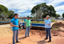 Itaquiraí avança na revitalização da Praça Santos Tomazelli, com previsão de entrega ainda neste ano