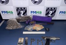 PM apreende pistola israelense, maconha e skunk após denúncia de tiros em Caarapó