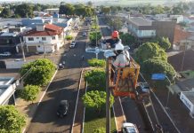 Prefeitura de Eldorado instala 72 luminárias de LED de 240W na Avenida Brasil