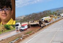 Motorista de Naviraí morre após perder controle de carreta e capotar na BR-364 em Jaciara